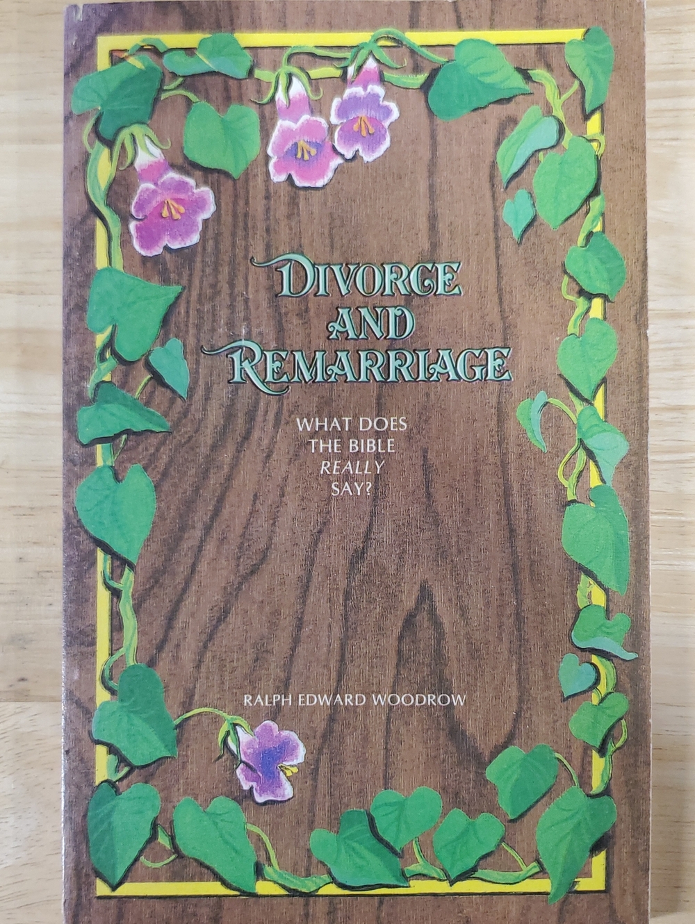 Divorce and Remarriage - Decorative Brown Floral Book Cover